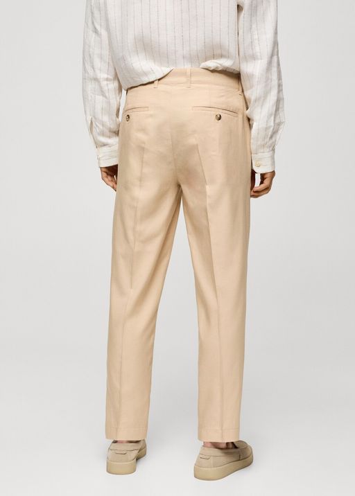 Pantalon Lyocell Coton Pinces thumbnail 3