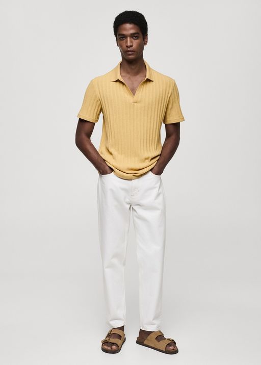 Polo Regular-fit Coton Maille Côtelée thumbnail 2