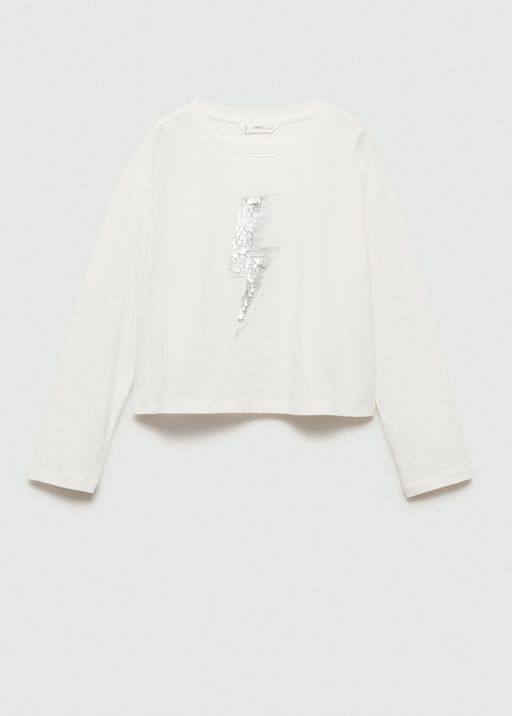 T-shirt Imprimé Paillettes thumbnail 1