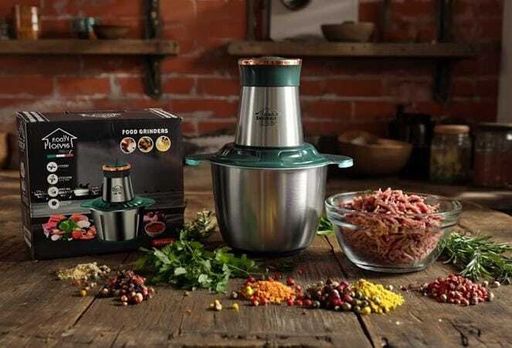 Hachoir Électrique Multifonction 3l - Viande Légumes Mixeur Culinaire Epice Ail Trancheuse Hachoir à Viande Électrique Inox- ( couleurs aléatoires ) thumbnail 1
