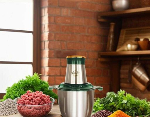 Hachoir Électrique Multifonction 3l - Viande Légumes Mixeur Culinaire Epice Ail Trancheuse Hachoir à Viande Électrique Inox- ( couleurs aléatoires ) thumbnail 2