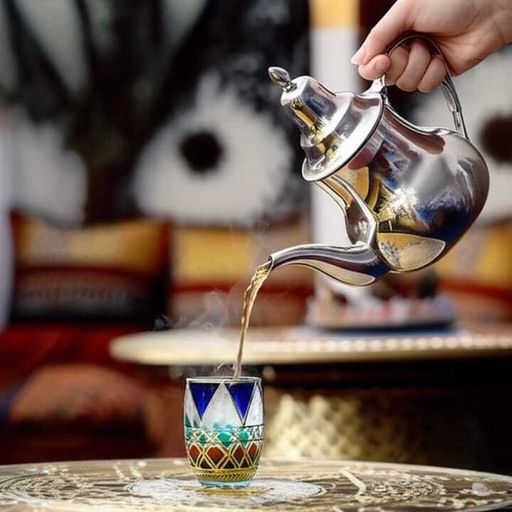 Théière Marocaine Grand Model en Acier Inoxydable thumbnail 2