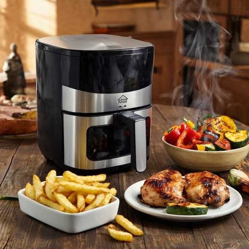 Air Fryer 6L + 2 Huiliers Offerts - Acier Inoxydable, Compact, Durable + Panneau Tactile Multifonction thumbnail 2