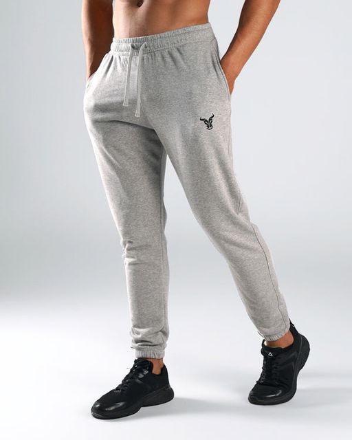 Essential Pantalon De Sport Coton Gris Chiné thumbnail 1