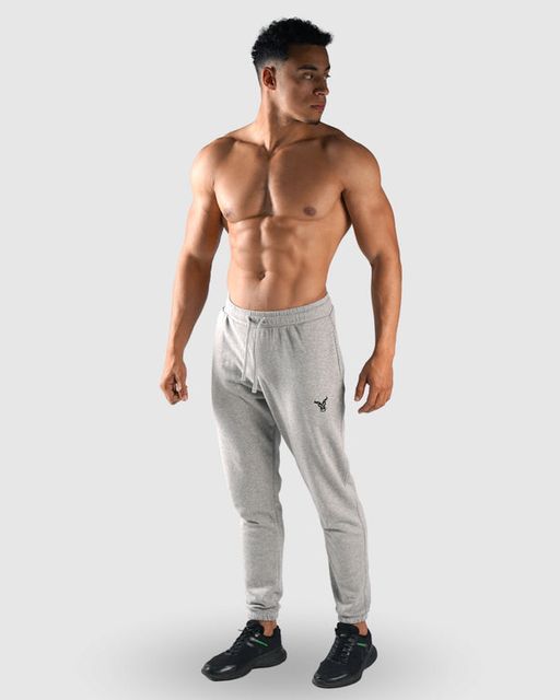 Essential Pantalon De Sport Coton Gris Chiné thumbnail 2