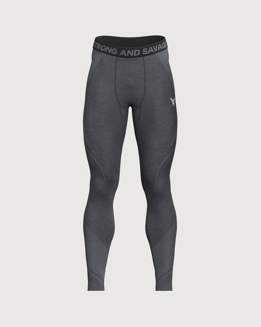 Progress Seamless Leggings Homme Noir Chiné thumbnail 1