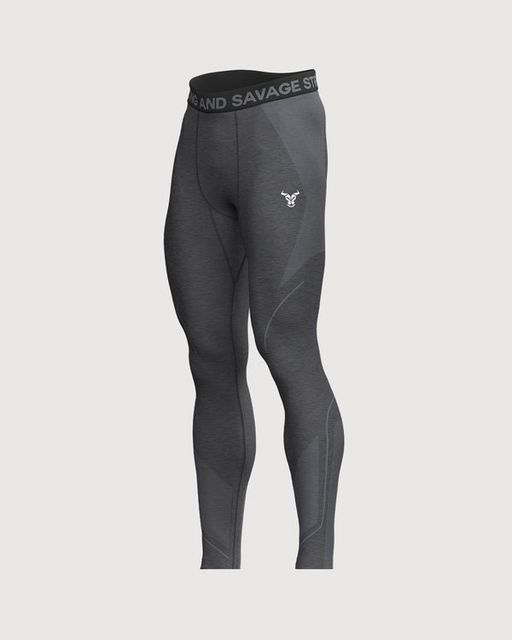 Progress Seamless Leggings Homme Noir Chiné thumbnail 2