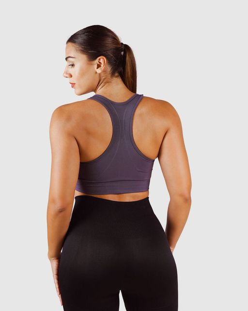 Essential Seamless Brassière Femme Gris Smokey thumbnail 2