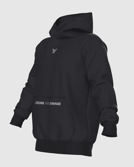Classic Sweat à Capuche Coton Noir thumbnail 1