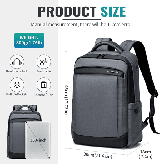 sac á dos / Pc / Luxe / Slim / Extensible sac à dos pratique thumbnail 3