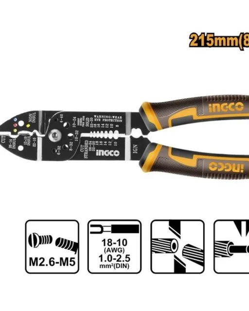 Pince a denuder HWSP851 8,5"/215 mm avec bord tranchant thumbnail 1