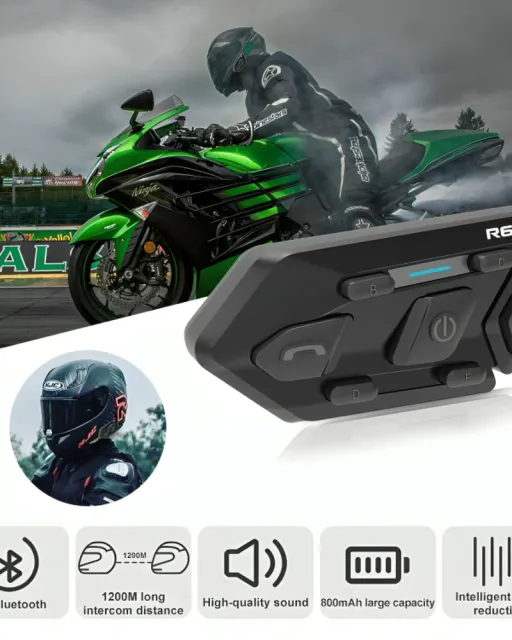 Émetteur‑récepteur Bluetooth WAYXIN T2 pour moto (Intercom / Boom Mic) thumbnail 2
