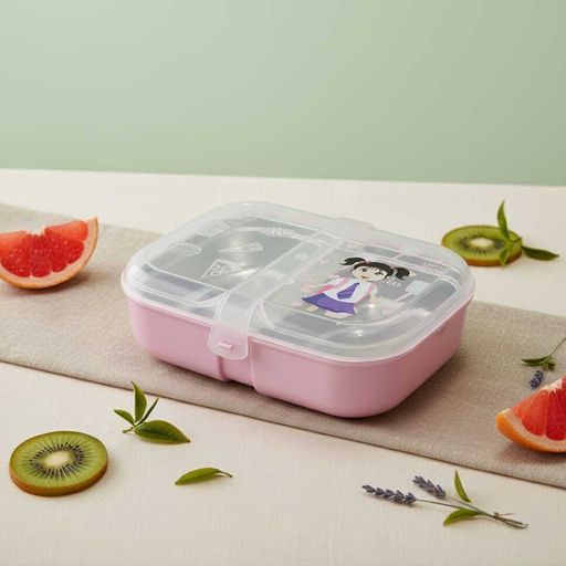 Lunch Box En Inox À 2 Compartiments Avec Couverts Et Boîte À Sauce – 21 × 15 Cm thumbnail 4