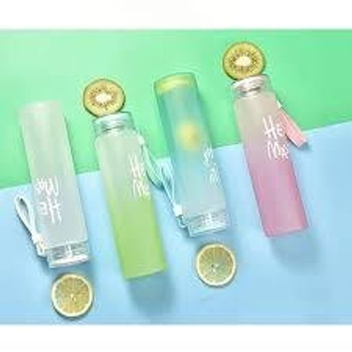Bouteille d'eau de Sport Isotherme en Plastique Sans BPA et Anti-Fuite qui Garde Les Boissons Chaudes et Froides Pour le Sport, le Cyclisme, la Salle de Sport et La Course à Pied - 500ml - ( couleurs aléatoires ) thumbnail 4