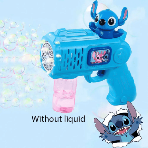 Pistolet à Bulles Électrique Stitch pour Enfants avec Liquide Inclus, Fonctionne sur Piles (Couleur Aléatoire) thumbnail 3