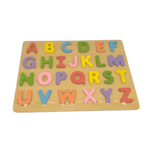 Jeu éducatif en bois 3D avec alphabet complet – Lettres capitales et minuscules pour enfants thumbnail 3