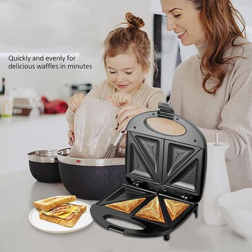 Démarrez votre journée avec style grâce au Mandine Sandwich Maker le compagnon idéal pour des petits déjeuners délicieux thumbnail 2