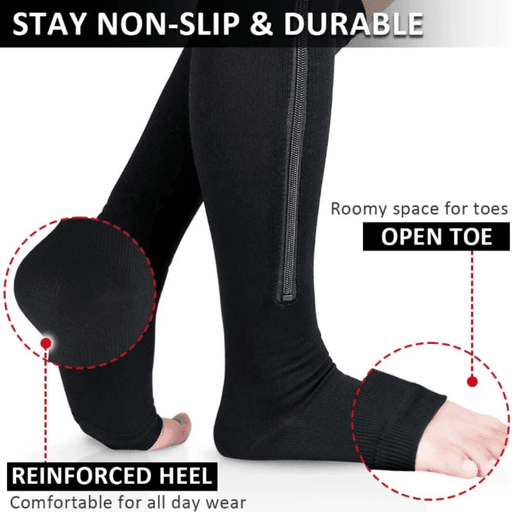 Lot de 2 Paires de Chaussettes de Contention Unisexe thumbnail 1