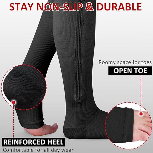 Lot de 2 Paires de Chaussettes de Contention Unisexe thumbnail 3