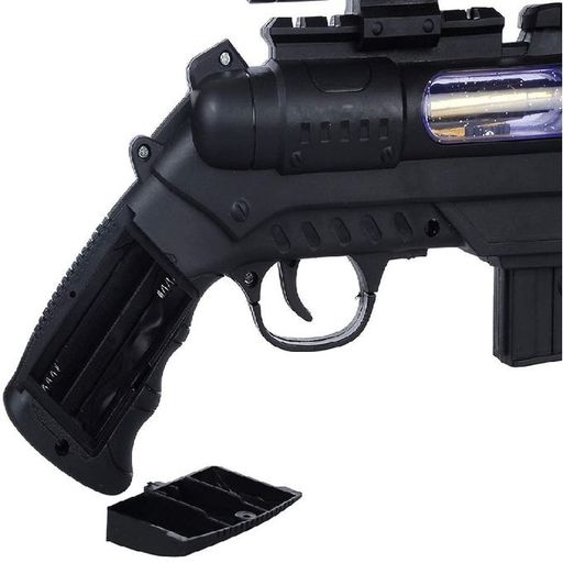 jouet Pistolet électrique avec musical et double baril avec lumière laser thumbnail 3