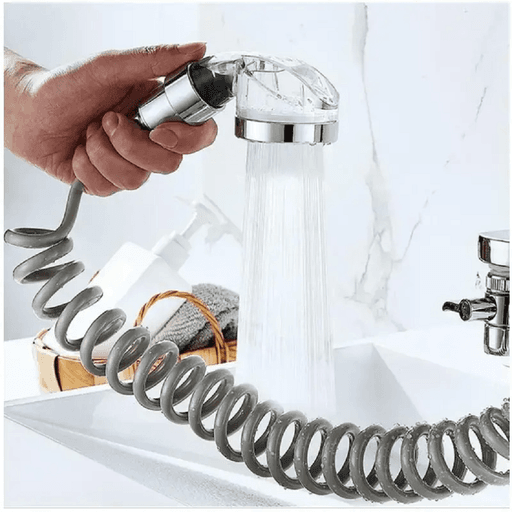 Ensemble Pomme de douche, douchette à main pour robinet évier thumbnail 4