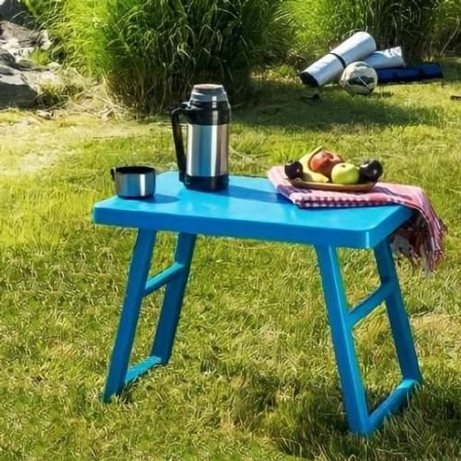 Table de Pique-Nique Plastique Pliante, Parfaite pour Camping et Plage et cuisine (Couleur Aléatoire) thumbnail 1