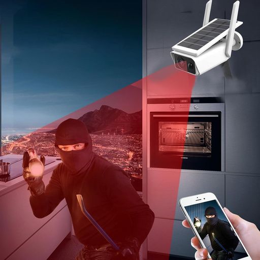 Caméra Solaire 4MP Wifi Extérieur avec Vision Nocturne et Détection PIR thumbnail 2