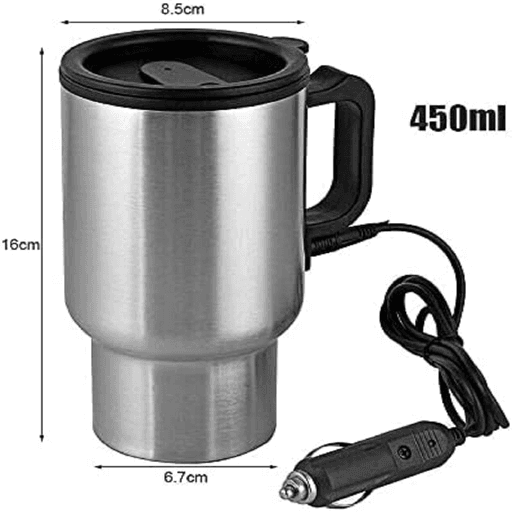 Tasse électrique 12 volts pour la voiture avec chargeur thumbnail 4