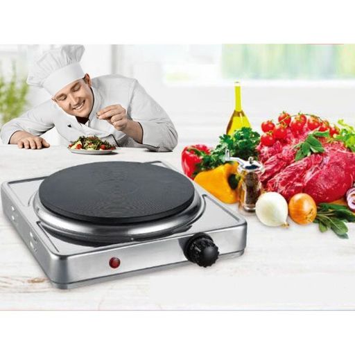 Plaque de Cuisson Électrique 1000W Réchaud Électrique 1 Feux L’acier Inoxydable thumbnail 1