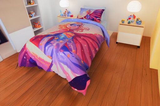 Housse de Couette Messagère du Cosmos 1 Place  (160x220 cm) + 1 Taies d’Oreiller   thumbnail 2