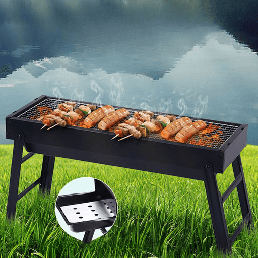Barbecue À Charbon De Bois Portable Léger Pour Pique-niques En Plein Air thumbnail 1