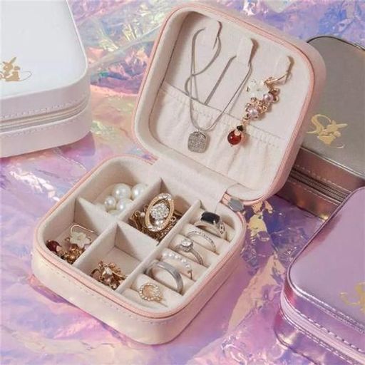 Boîte de Rangement Portable de Bijoux, Sac de Voyage pour Boucles dOreilles, Colliers, Bagues thumbnail 2