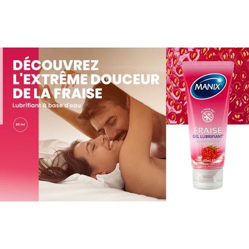 Gel Lubrifiant Intime Fraise, Douceur extreme 80ml thumbnail 2
