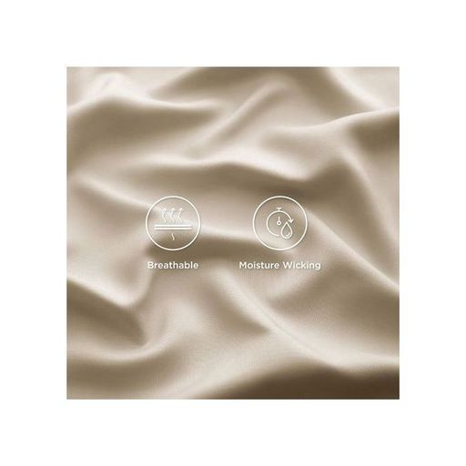 Drap Housse - Beige - Antiallergique - 90x200 cm - Coton Naturel thumbnail 4