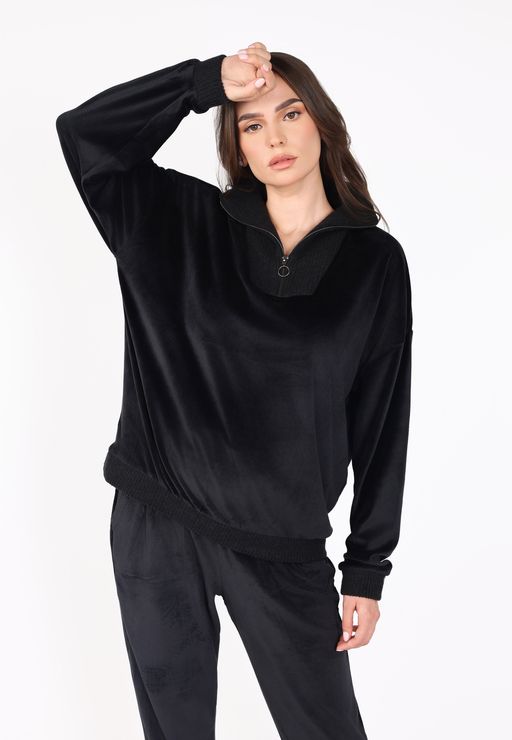 Pyjama Col Montant Zippé | Collection Velvet MLC thumbnail 2