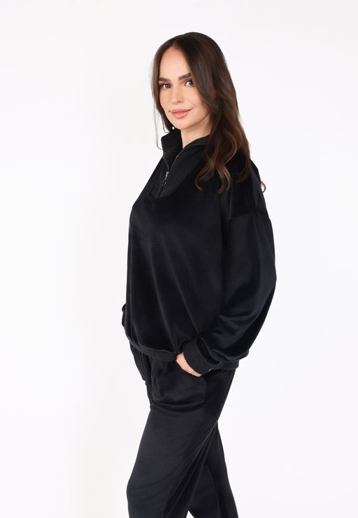 Pyjama Col Montant Zippé | Collection Velvet MLC thumbnail 4