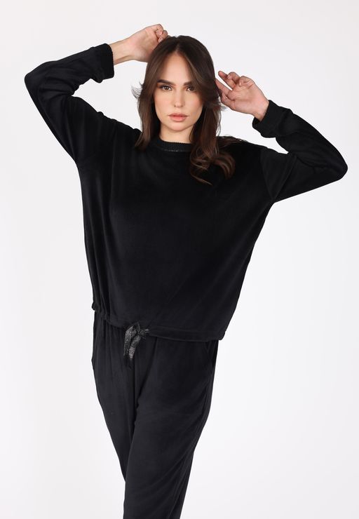 Ensemble Pyjama à Boutons Epaule | Collection Velvet MLC thumbnail 2