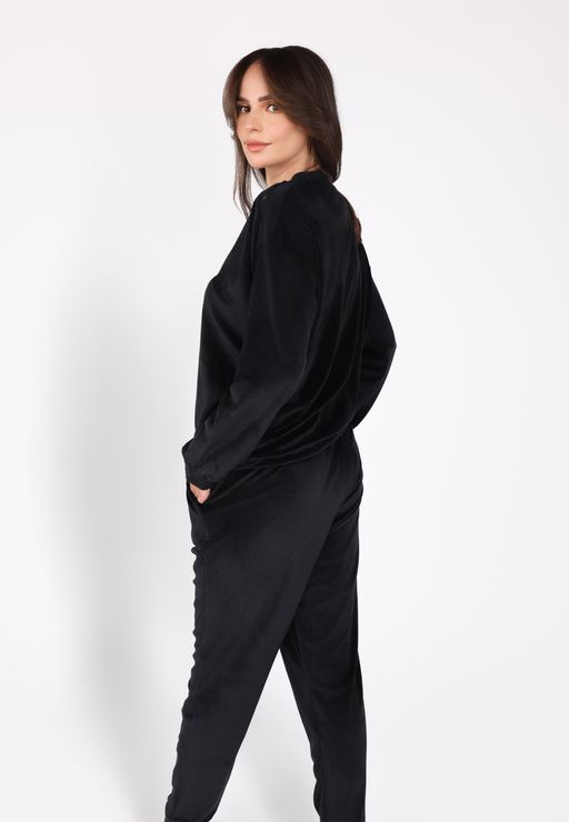 Ensemble Pyjama à Boutons Epaule | Collection Velvet MLC thumbnail 3