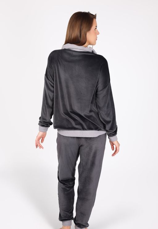 Pyjama Col Montant Zippé | Collection Velvet MLC thumbnail 3