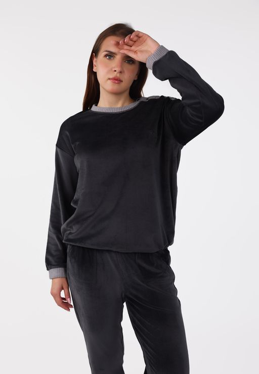 Ensemble Pyjama à Boutons Epaule | Collection Velvet MLC thumbnail 2