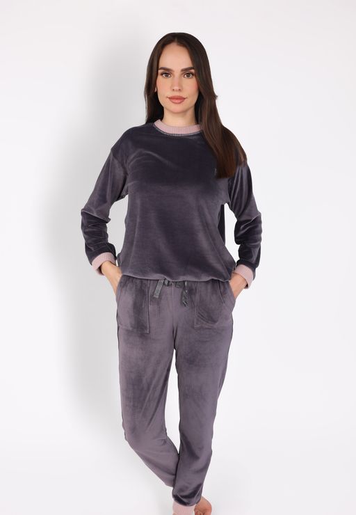 Ensemble Pyjama à Boutons Epaule | Collection Velvet MLC thumbnail 1