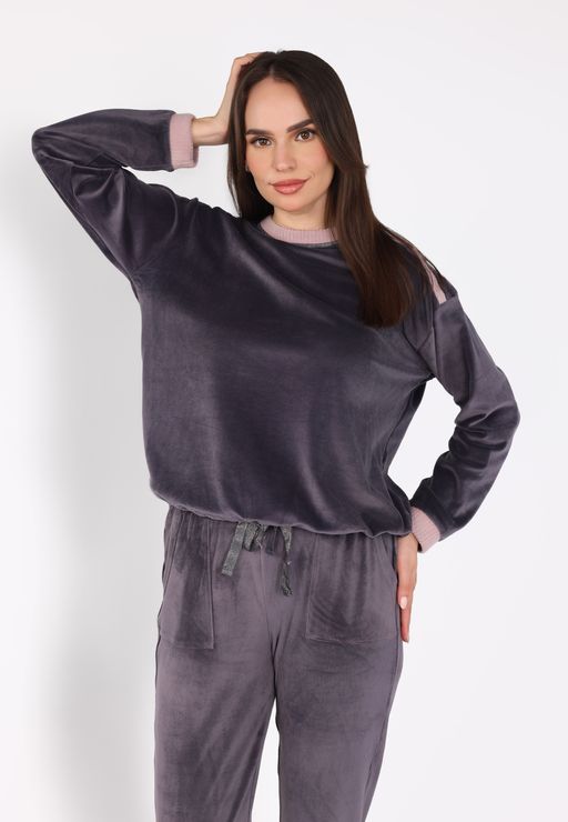Ensemble Pyjama à Boutons Epaule | Collection Velvet MLC thumbnail 2