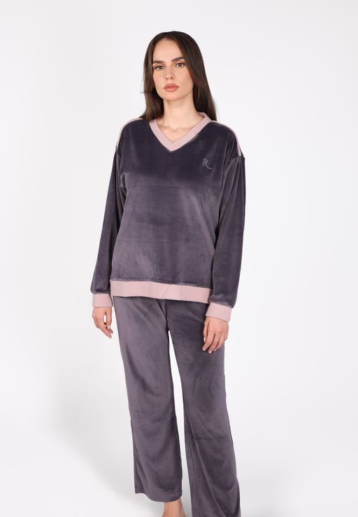 Ensemble Pyjama Col V | Collection Velvet MLC thumbnail 1