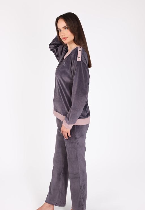 Ensemble Pyjama Col V | Collection Velvet MLC thumbnail 2