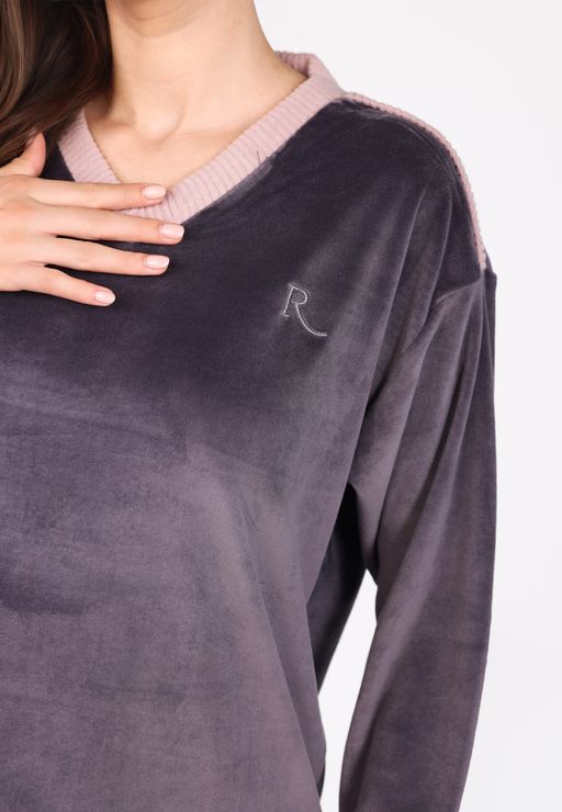 Ensemble Pyjama Col V | Collection Velvet MLC thumbnail 3