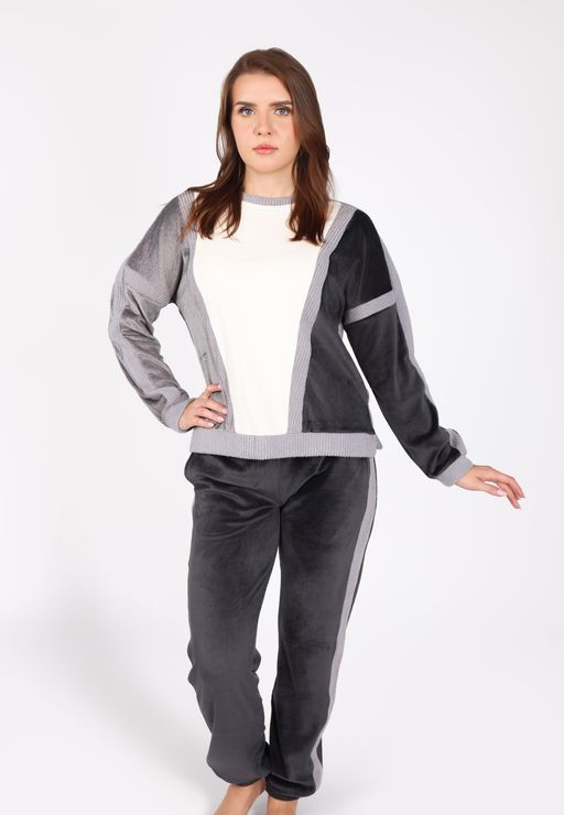 Pyjama Bicolore en Velours Doux | Collection Velvet MLC thumbnail 1