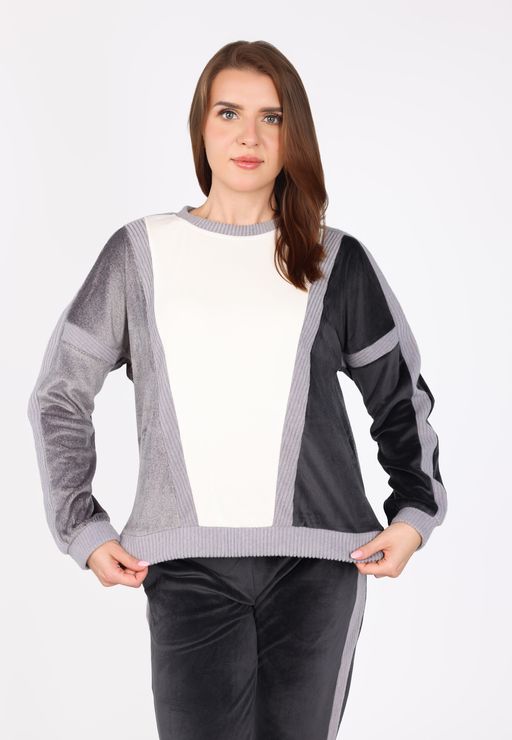 Pyjama Bicolore en Velours Doux | Collection Velvet MLC thumbnail 2