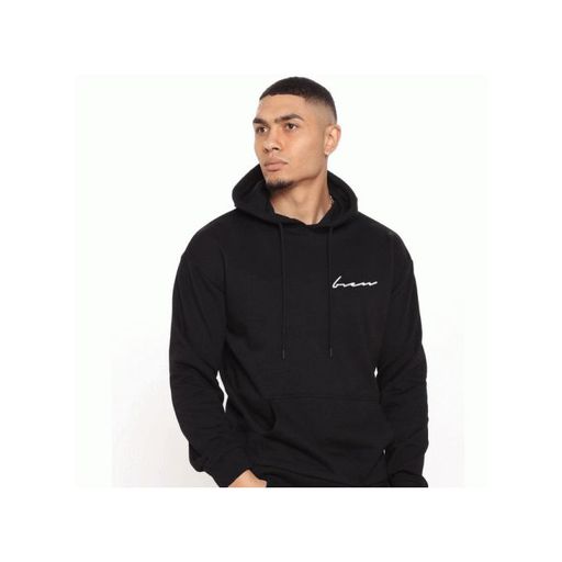 Sweat a Capuche/noir Signature -ori thumbnail 1