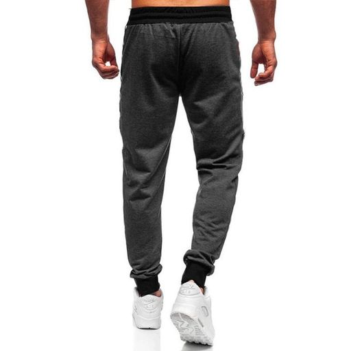 Super Pantalon Gris Foncé et Noir Style thumbnail 2