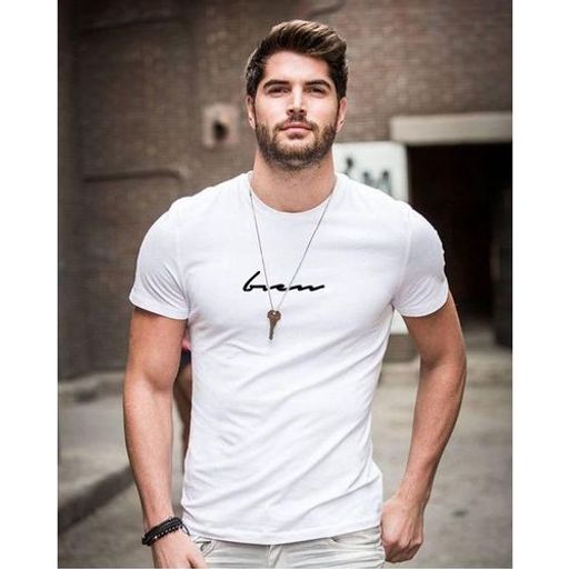 T-shirt Homme Blanc Ori bien Signature thumbnail 2